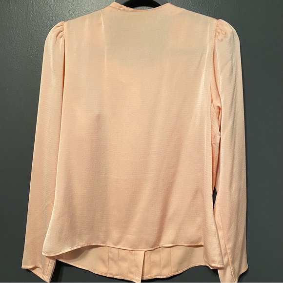 Peach satin portofino blouse from Express - Picture 8 of 8